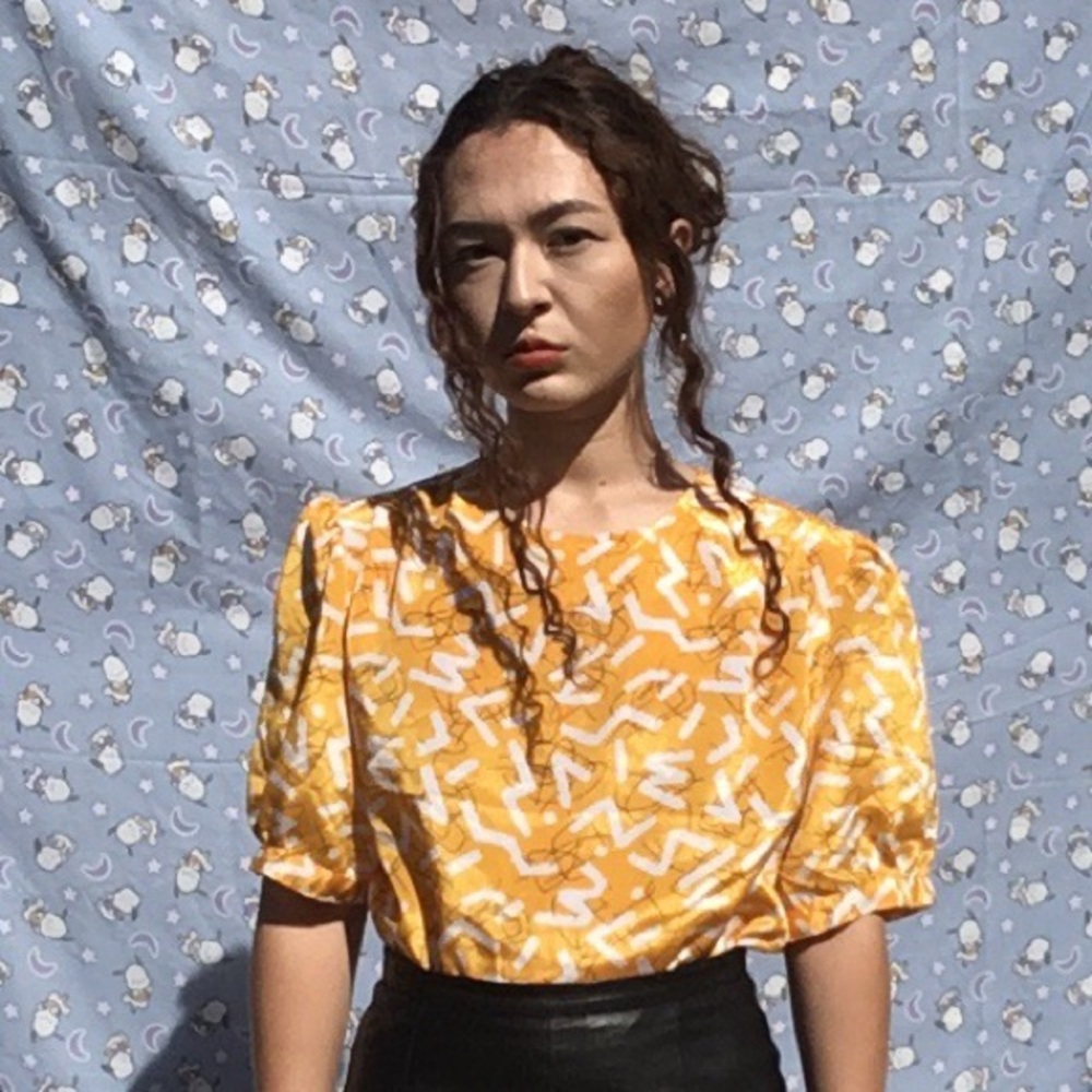 90S GEOMETRIC TOP